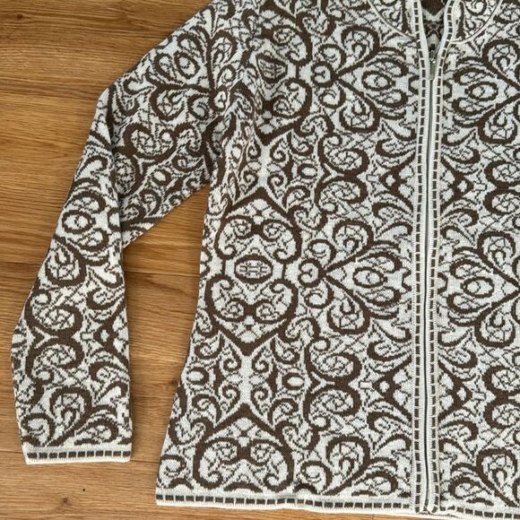 Peruvian Link Women's Monterey Cardigan Sz Small Alpaca Collection Camel Cozy - Picture 5 of 11